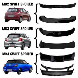 Haosheng <span class=keywords><strong>Swift</strong></span> Spoilers ABS Plastic Black Car Sport Type 1 2 Rear Window Roof Wing Back Lip Spoiler pour <span class=keywords><strong>Suzuki</strong></span> <span class=keywords><strong>Swift</strong></span> MK2 MK3 MK4 - Product Image 1