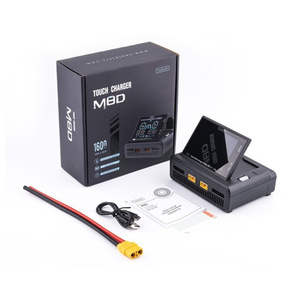 Cargador de Doble Canal ToolkitRC M8D 1600W 1-8S con Pantalla Táctil para Drones/Autos/Barcos RC, Carga Rápida 2x800W, ABS 1600W - Product Image 2