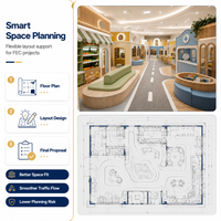 Equipo de Juegos Interior para Niños, Estructura de Juego Suave con Piscina de Pelotas Space Hive, Paneles de Actividades para Espacios Comerciales