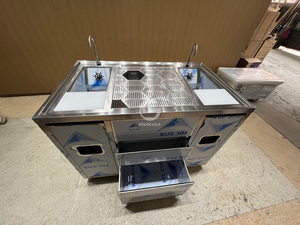 Estación de Bar para Cócteles de Acero Inoxidable a Precio Económico con Servicio de Personalización, Estación Móvil para Café y Cócteles para Exteriores - Product Image 4