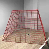 Cage à volailles en grillage soudé de 3 mm, porte pliante, mailles carrées, galvanisée, découpe sur mesure, dimensions personnalisées 75*75*75cm 100*100*100cm
