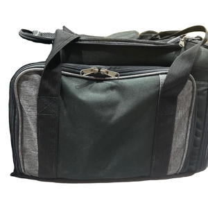 OEM High-quality Black Pet Sling Bag and Pet Carrier Bag, Extendable for Good Pet Ventilation. - Product Image 1