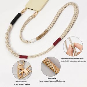 สายคล้องโทรศัพท์แบบปรับได้ ทำจากไนลอน งานแฮนด์เมด คุณภาพพรีเมียม สายยาว ป้องกันการสูญหาย ดีไซน์เรียบง่าย ทันสมัย สายคล้องโทรศัพท์แบบสะพายข้าง - Product Image 2