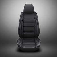 Nouvelle conception, ensemble complet de protège-sièges, accessoires intérieurs de voiture, ensemble de housses de siège de voiture universelles en cuir