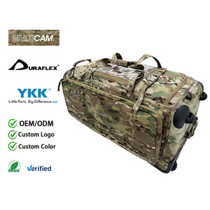 <span class=keywords><strong>Sac</strong></span> de voyage tactique robuste de 142 L, grande capacité, à roulettes, avec panneaux MOLLE pour déploiement en extérieur - Product Image 1