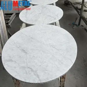 25 millimetri 30 millimetri personalizzato forma rotonda di alluminio pannelli a nido d'ape utilizzato per mobili table tops