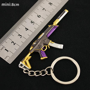 Porte-clé<span class=keywords><strong>s</strong></span> Valorant AK Gun Jeux informatiques Métallique Ornement pour enfants Jouets pour garçons - Product Image 5