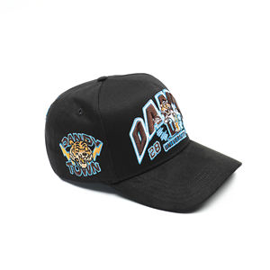 قبعات إل بارباس بشعار مخصص، قبعات كروم بخمسة ألواح للجنسين، قبعات بيسبول رياضية بحافة منحنية - Product Image 4