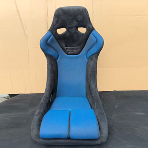 Asiento Deportivo Personalizable Tipo <span class=keywords><strong>Recaro</strong></span> de Gamuza con Respaldo de Fibra de Carbono, Compatible con <span class=keywords><strong>Renault</strong></span> Megane RS, Clio RS y Otros Autos - Product Image 1
