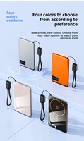 Batterie externe magnétique sans fil 5000mAh 10000mAh rechargeable pour les voyages d'affaires, les trajets quotidiens, le camping et les sorties en plein air