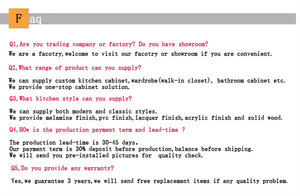 定制完整的PVC/漆柜套装现代小型乙烯基包装厨柜来自广东供应商 - Product Image 4