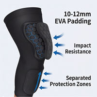 1 Paire de Genouillères Sportives Respirantes en Nid d'Abeille pour Enfants, Protections Rembourrées pour les Jambes, Collants de Compression Haute Élasticité pour Jeunes