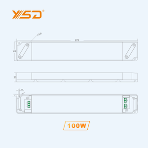 IP20 100W 24V 12V 5 trong 1 <span class=keywords><strong>Dimmable</strong></span> dẫn lái xe TRIAC <span class=keywords><strong>LED</strong></span> biến áp điện áp không đổi <span class=keywords><strong>0</strong></span>-<span class=keywords><strong>10V</strong></span> mờ chuyển mạch cung cấp điện - Product Image 5