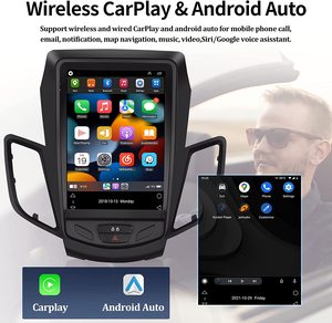 Podofo Autoradio Android 9,7 Pouces pour <span class=keywords><strong>Ford</strong></span> <span class=keywords><strong>Fiesta</strong></span> 2012-2015 avec Carplay Android Auto GPS Wifi Hifi FM RDS Micro Caméra - Product Image 3