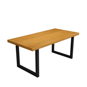 नई प्रवृत्ति कैफे टेबल सेट रेस्तरां कुर्सियों तालिकाओं के साथ धातु वाणिज्यिक रेस्तरां बूथ लकड़ी लकड़ी आधुनिक ठोस पु चमड़े