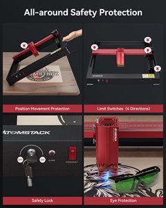 All-in-One DIY CNC an toàn <span class=keywords><strong>Cutter</strong></span> Engraver với B3 hộp xác định máy ảnh atomstack A24 siêu 24 Wát quang máy khắc <span class=keywords><strong>laser</strong></span> - Product Image 4