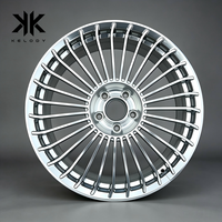 Nouvelles jantes en alliage d'aluminium forgé Turbo Fan 6061-T6, multi-rayons denses, concaves profondes, polies miroir, 18-24 pouces