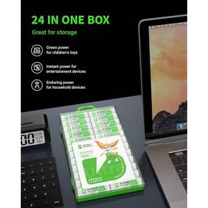 For EBL Pre-Charged AA <b>Rechargeable</b> <b>Batteries</b> 1.2V 2500mAh High Performance 24 Pack with 600mAh 1800mAh 1000mAh 2000mAh - Product Image 1