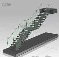 TAKA Intérieur/extérieur DIY facile à installer Escalier flottant de maison de haute qualité