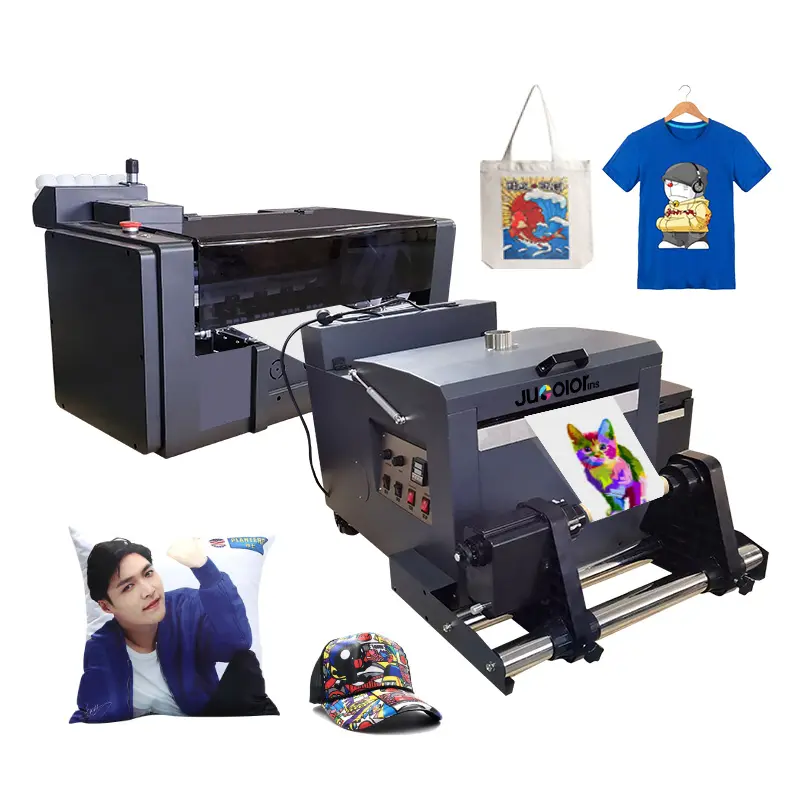 Jucolor Newest PET Film Vinyl White Inkjet A3 DTF Printer for T Shirt Textile Fabric