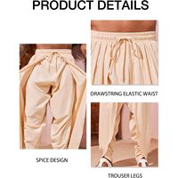 Pantalon Harem Homme 2025 en Coton et Lin 100% – Ample, Style Bohème, Yoga, Hippie, Plage, Kurta Dhoti Décontracté avec Taille Élastique B0CRVDG7G7