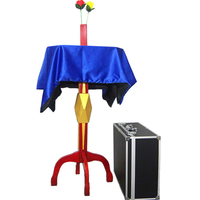 Nouvelle table flottante carrée multifonction + bougeoir pot de fleurs, tours de magie, illusions de scène, accessoire de lévitation, magie