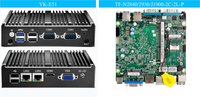 Armortec Fansız Mini Endüstriyel Bilgisayar Intel N2930 Dört Çekirdekli Çift LAN RS232 RS485 Gömülü Bilgisayar Stokta