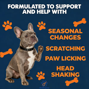 米国EUで大人気！アレルギー対策免疫強化犬用チュアブルサプリメント OEM/ODM ペット用オメガ3＆ケルセチン配合 犬のアレルギー対策・かゆみ止め - Product Image 5