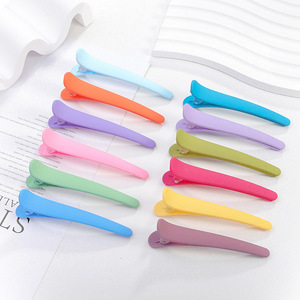 Pinzas para el Cabello Tipo Pico de Pato en Colores Pastel Esmerilados de 12 cm, Ligeras, de Color Sólido, para Uso Diario - Product Image 2