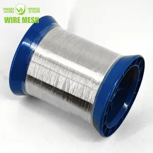 Annealed ss 316l soft fine stainless steel wire 0.025mm for textile