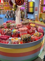 Décoration de magasin de détail, comptoir de confiserie, kiosque à chocolat, mobilier de confiserie, design de stand à bonbons