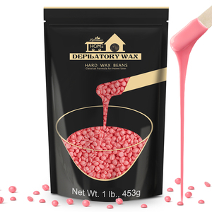 Perles de cire dure parfumées à la rose Lifestance 100g pour l'épilation du corps entier, du maillot, des mains et des pieds, usage professionnel en salon et à domicile - Product Image 4