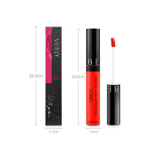 Gloss à lèvres mat longue durée, logo personnalisé, marque privée, rouge à lèvres liquide, végan, sans cruauté, imperméable, gloss à lèvres - Product Image 6