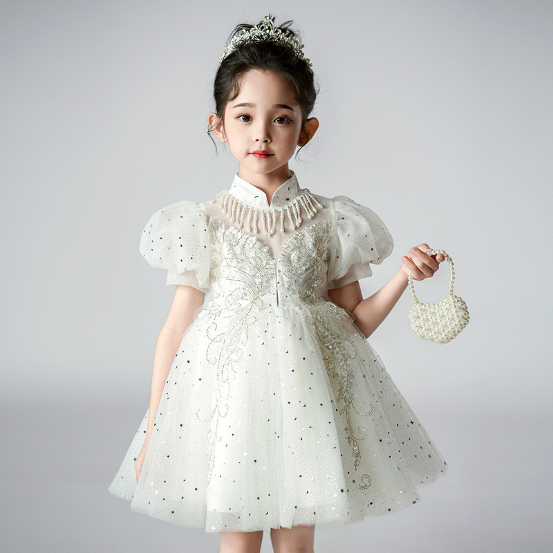 NEW Mesh Princess Dress 2025 Summer Short-Sleeved Dress