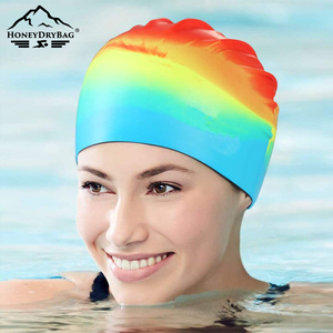 <span class=keywords><strong>Bonnet</strong></span> de bain personnalisé en silicone pour entraînement de course, <span class=keywords><strong>bonnet</strong></span> de bain unisexe à haute élasticité et logo personnalisé pour adulte, <span class=keywords><strong>bonnet</strong></span> de bain sec et sans couture - Product Image 4