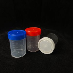 Vaso Medidor de Orina Desechable de Plástico Wei Hong de 40 ml Transparente con Tapa Blanca para Uso Médico - Product Image 2