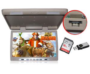 Moniteur de plafond rabattable 19 pouces TFT LCD LED HD 1080P avec audio haute résolution, lecteur multimédia MP5, système de divertissement pour bus, <span class=keywords><strong>camping</strong></span>-<span class=keywords><strong>car</strong></span>, SUV - Product Image 6