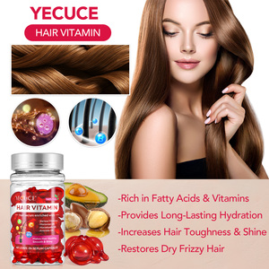 Sérum capillaire en capsules à vente chaude, traitement capillaire, <span class=keywords><strong>vitamine</strong></span> C <span class=keywords><strong>B5</strong></span>, sérum capillaire enrichi en huile de macadamia et d'avocat du Maroc pour des <span class=keywords><strong>cheveux</strong></span> lisses - Product Image 2