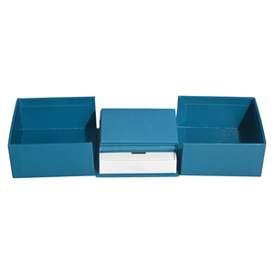 กล่องของขวัญกระดาษแข็งแบบสองประตูสำหรับผลิตภัณฑ์ดูแลผิวน้ำหอมหรูหราโลโก้ตามสั่งระดับไฮเอนด์ ISO9001 - Product Image 2