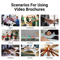 Brochure Vidéo Promotionnelle Numérique de 7 Pouces avec Écran LCD, pour Invitation de Mariage, Carte de Vœux, Album, Boîte Cadeau, Mailer, Livre