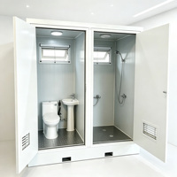 Toilettes mobiles portables individuelles et doubles, lavatoires extérieurs portables, toilettes préfabriquées sur mesure pour l'extérieur