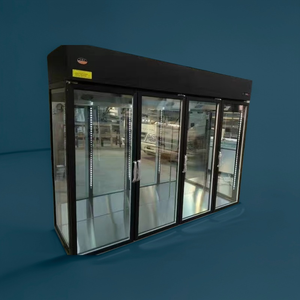 Réfrigérateur professionnel pour fleuristes à cinq portes, système de refroidissement par air sans givre, éclairage LED, stockage pour fleurs - Product Image 2