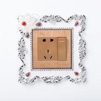 Cache-Interrupteurs Œil de Chat Européens, Autocollants pour Interrupteurs de Chambre et de Salon, Autocollants pour Prises, Décorations Murales