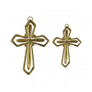 Cruz Set Antique Art Nouveau Cruz Colgante 18kt Oro amarillo Francia Circa 1905 Ciborium Christian Catholic Chalice Church Supply - Product Image 1