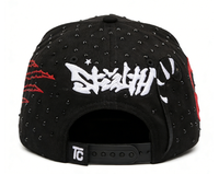 Gorras de Béisbol TOPCAP de Gamuza con Tachuelas de Diamantes para Hombre, Gorras Deportivas de 5 Paneles con Logotipo Personalizado