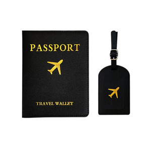 Custom Passport Cover Holders and Luggage Tags Set - Valentine's Day Gift for Newlyweds Couples, Wedding Engagement, Honeymoon