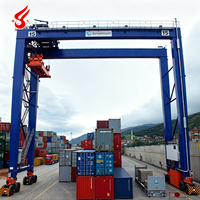 Grue à portique RTG robuste à pneus en caoutchouc, capacité 20, 40, 50, 60 tonnes, pour manutention de conteneurs en logistique portuaire extérieure