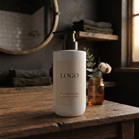 Botol PET 500ml Silinder Putih Dispenser Sampo Gel Mandi Lotion Tubuh Pompa Tekan Sabun Cair Kemasan Kosmetik