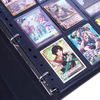 Carpeta MIO Premium de 9 Bolsillos con Cierre Superior de Cuero PU para Tarjetas Coleccionables, para Accesorios de Tarjetas TCG