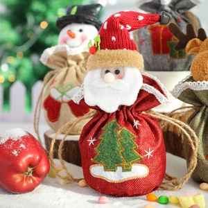 Petit cadeau de Noël Sacs à pommes Sac cadeau décoratif Cadeaux de Noël pour enfants Ensemble de jouets en peluche pour enfants - Product Image 5